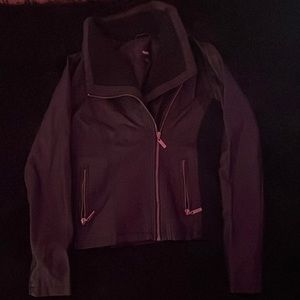 Vintage black leather jacket